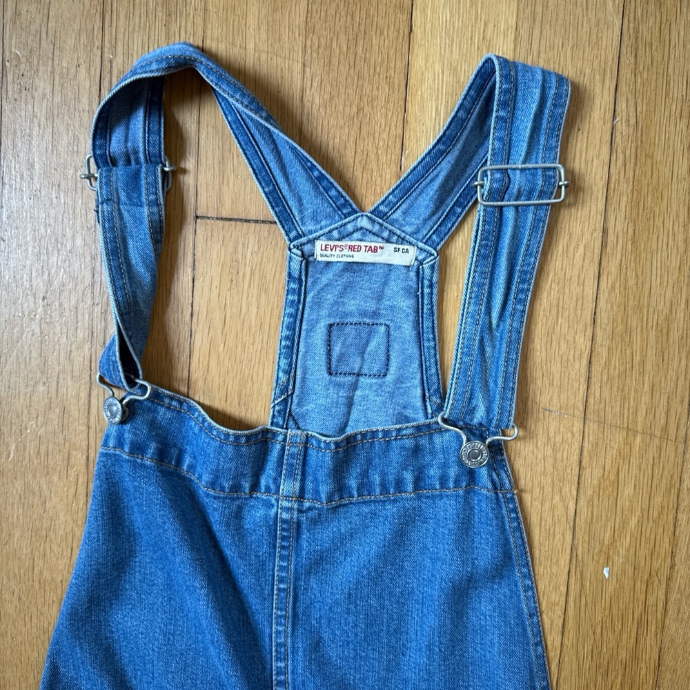 Blue Denim Overall Dress - Picture 2 of 5